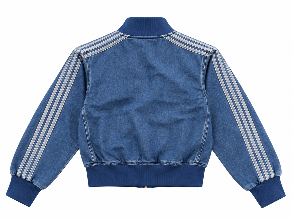 Chaqueta ajustada vaquera adidas azul