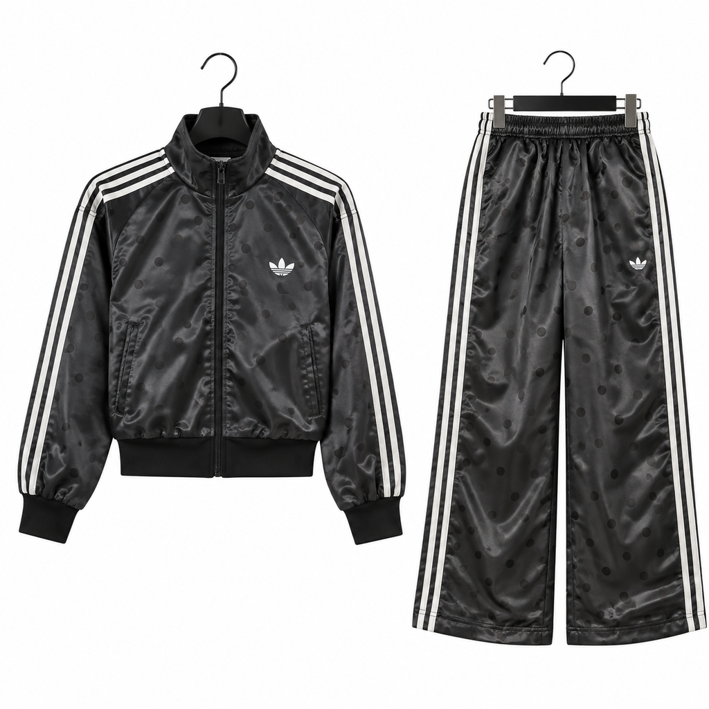 Chándal completo lunares negro adidas