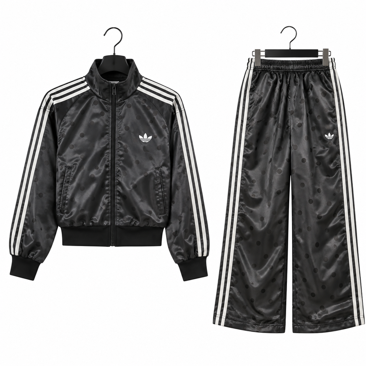 Chándal completo lunares negro adidas