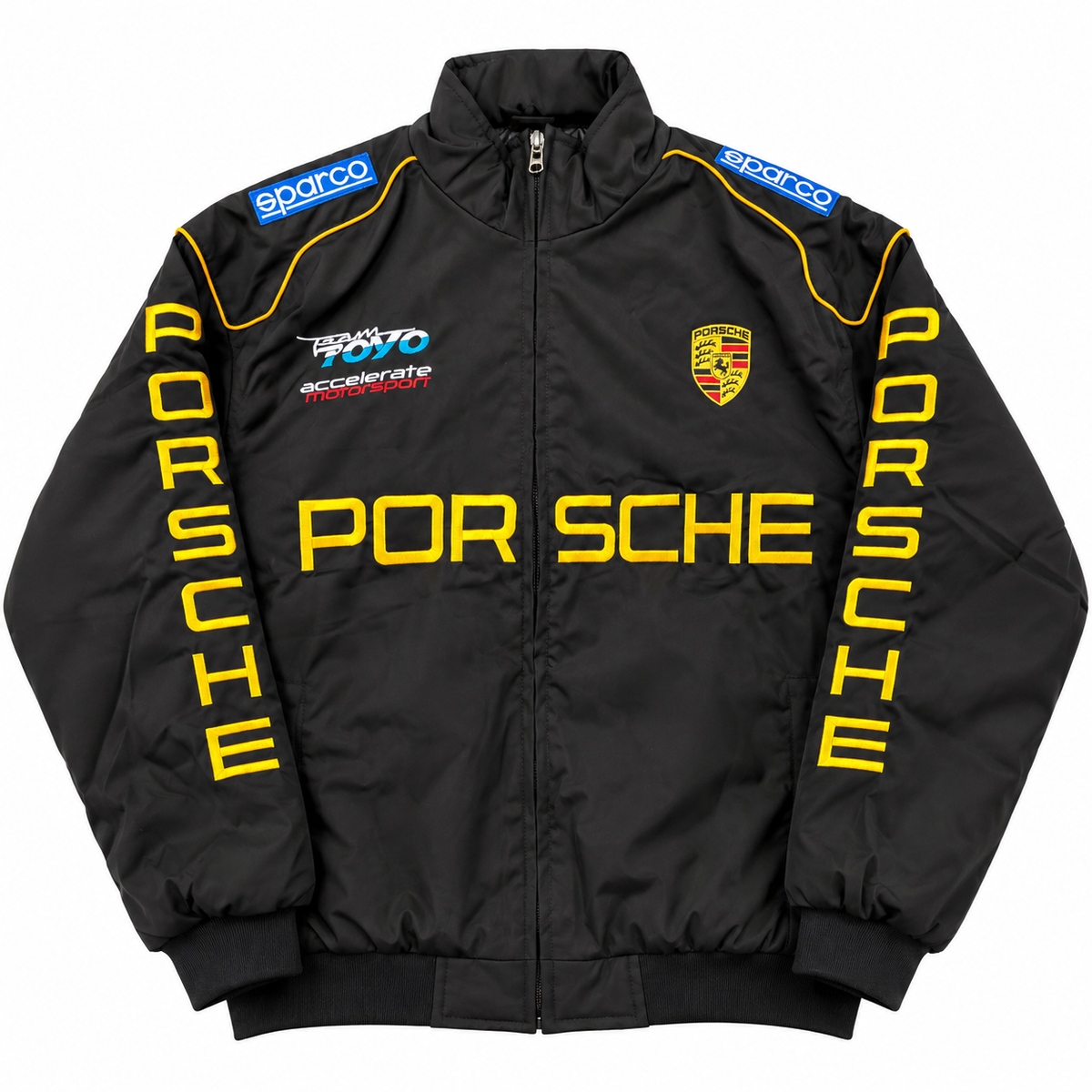 Chaqueta racing porsche negra