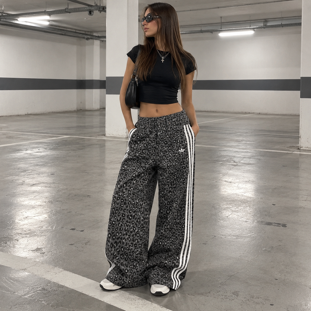Vaqueros adidas leopardo gris