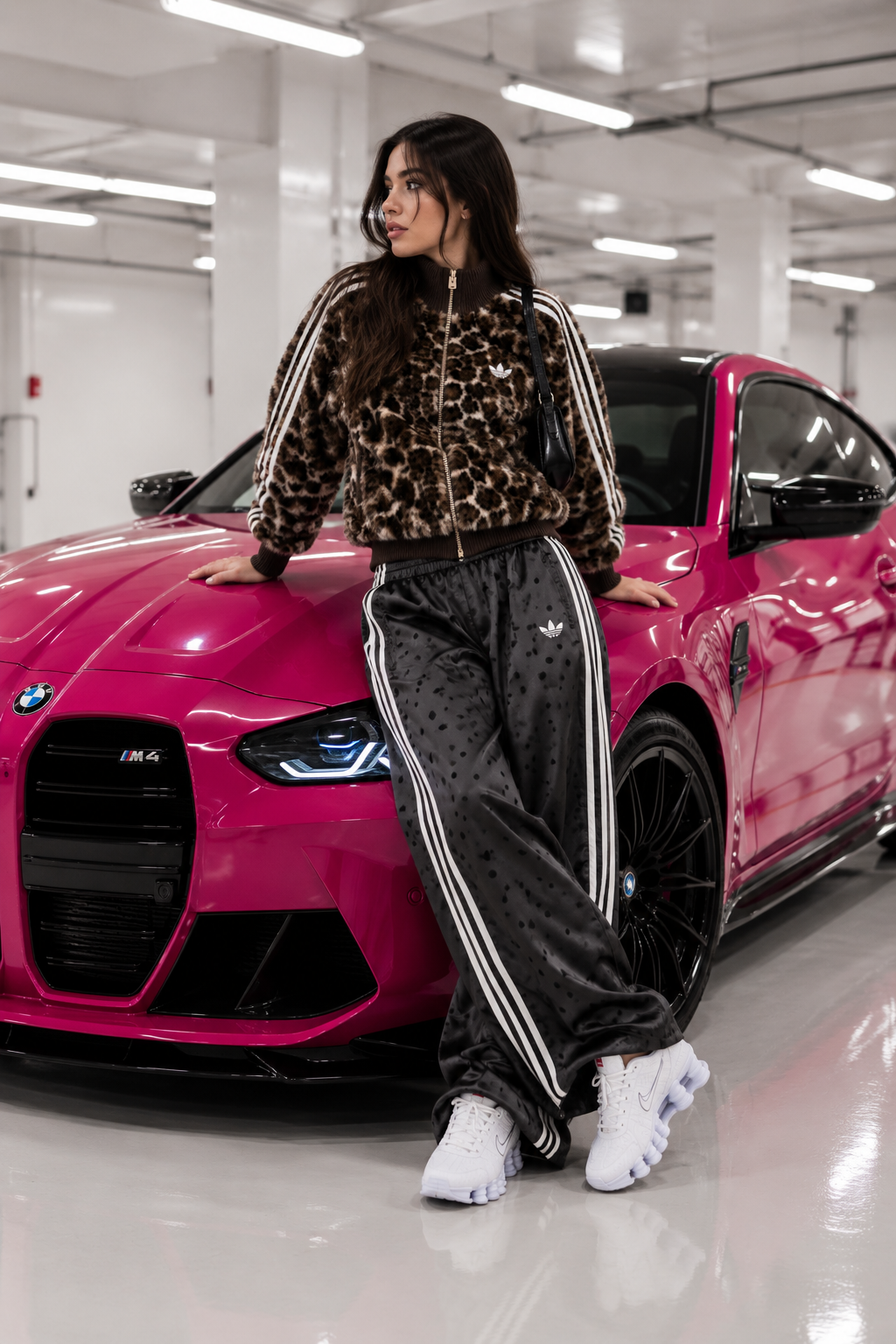 Abrigo Pelo Adidas Leopardo