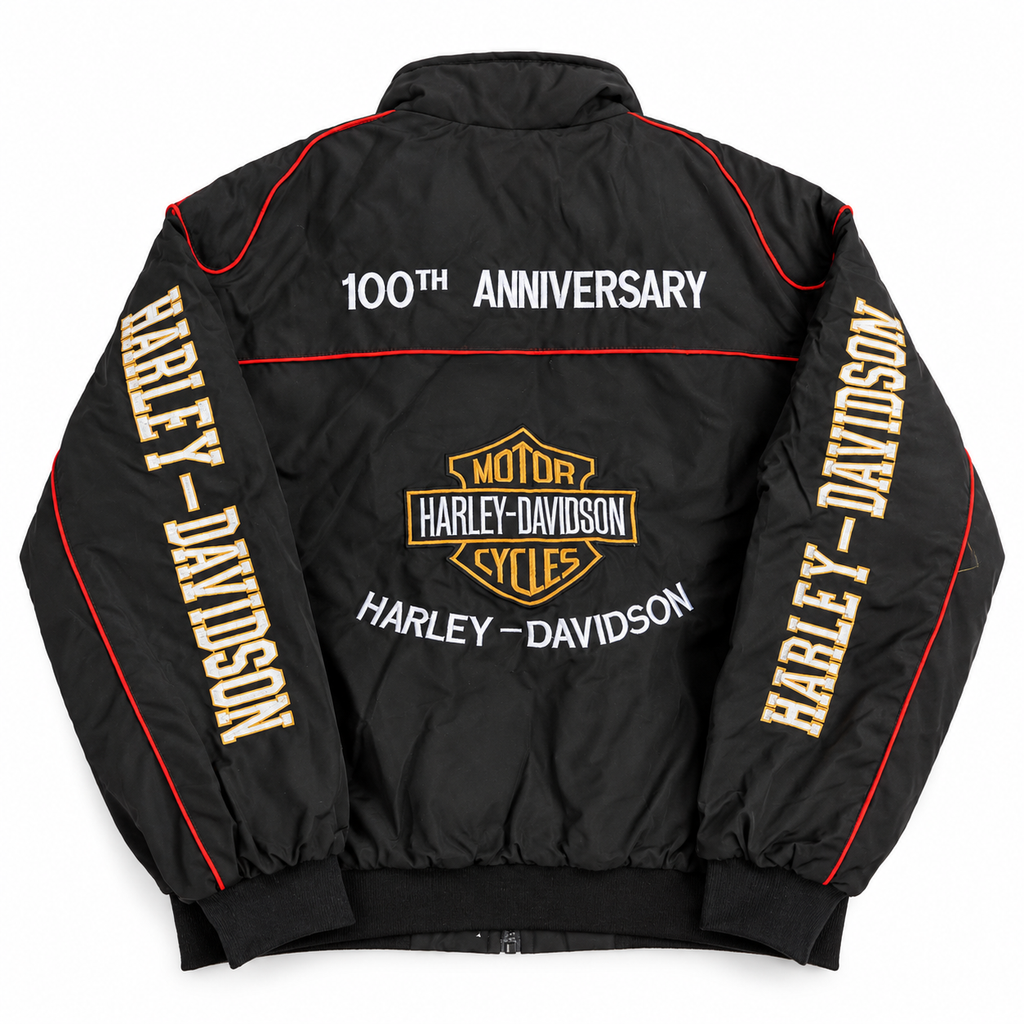 Chaqueta racing harley davidson negra