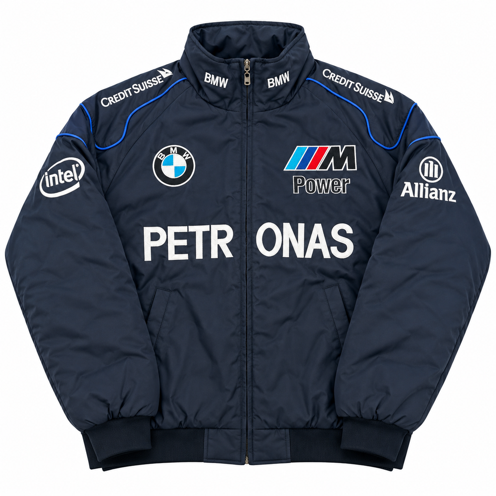 Chaqueta racing bmw azul marino