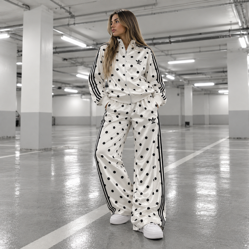 Chándal completo lunares beige adidas