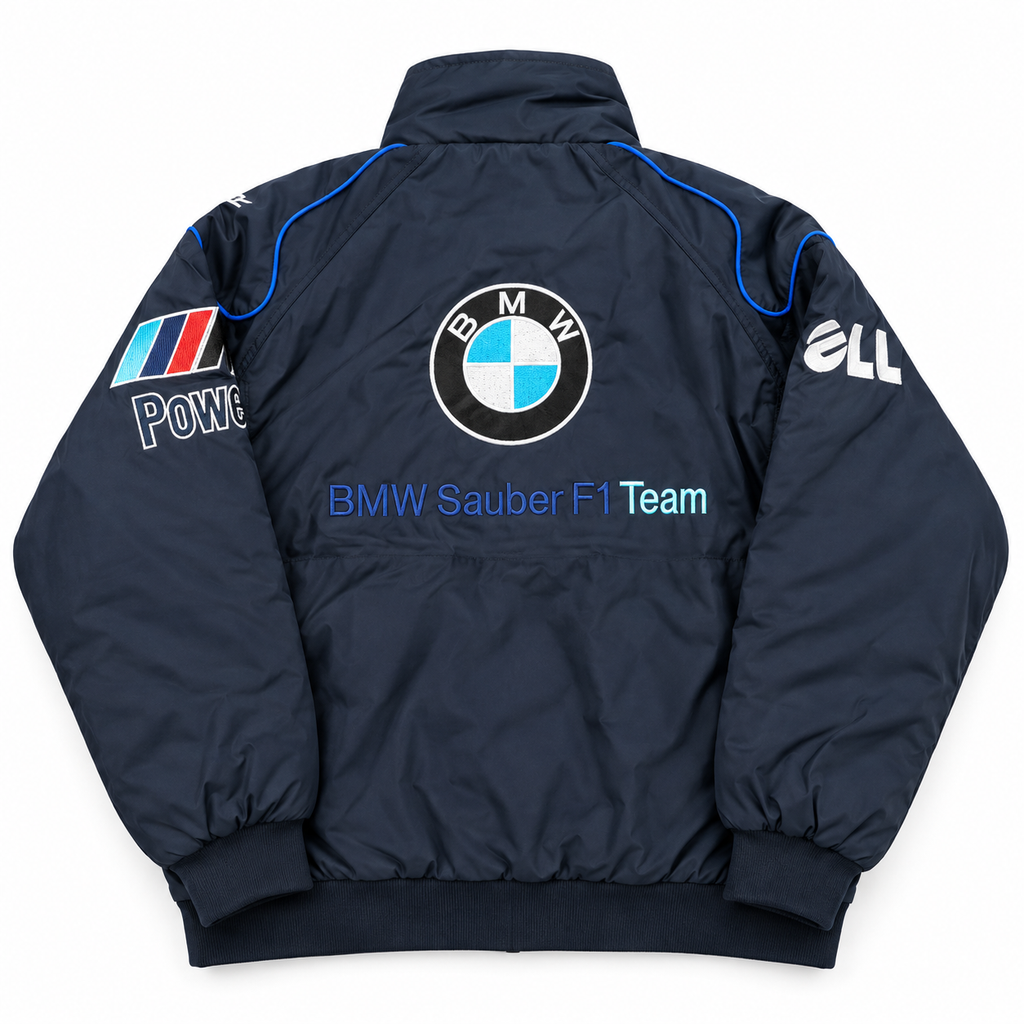Chaqueta racing bmw azul marino