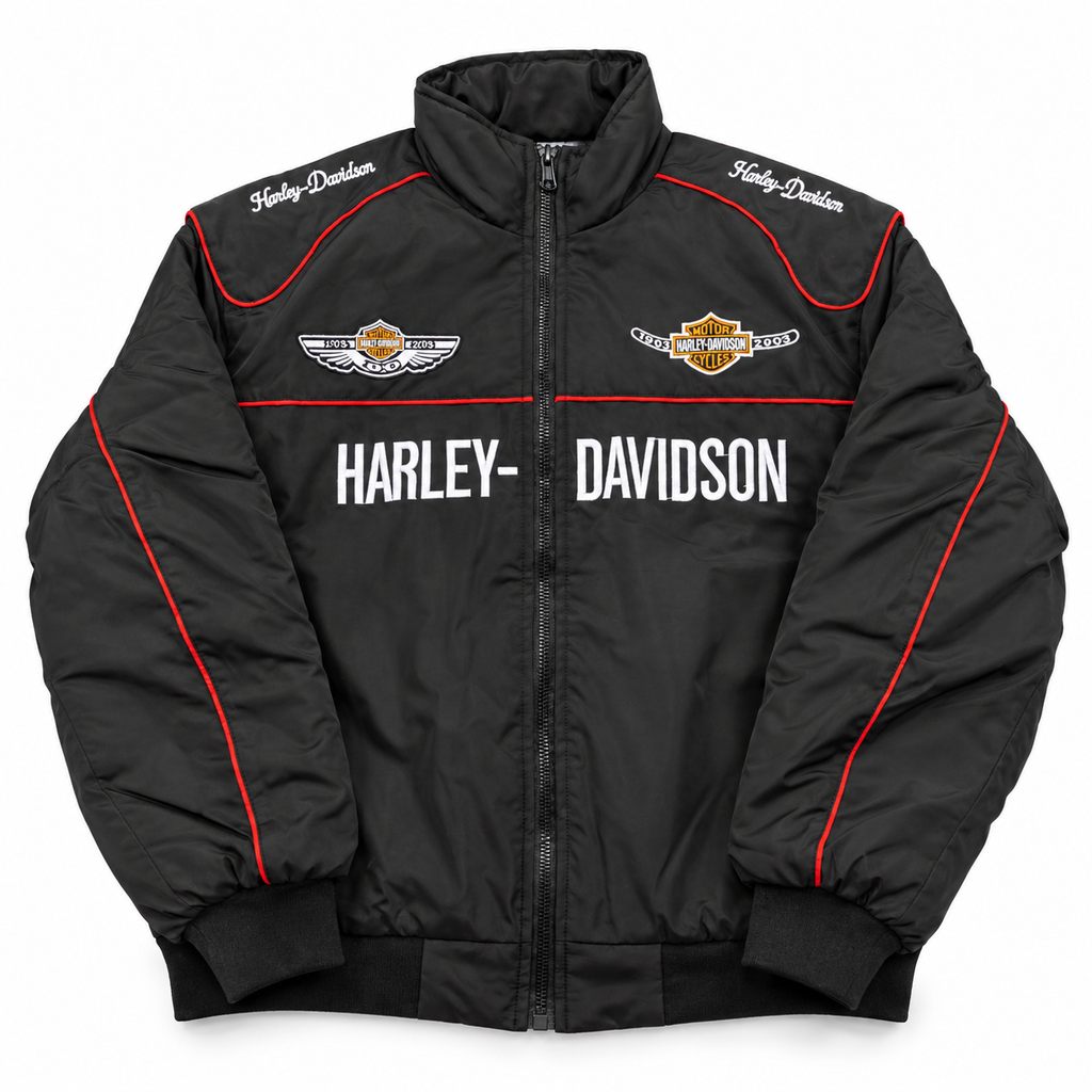 Chaqueta racing harley davidson negra
