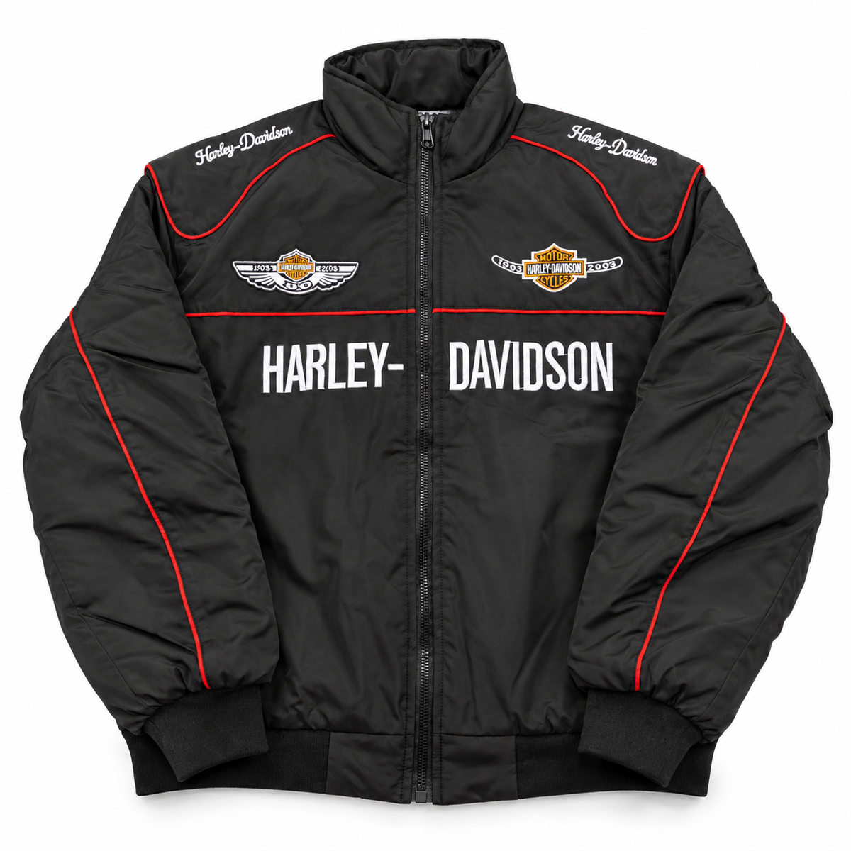Chaqueta racing harley davidson negra