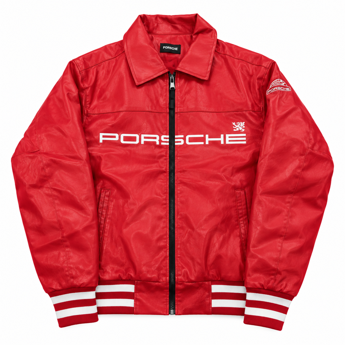 Chaqueta racing cuero porsche